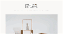 Desktop Screenshot of botanicalsignature.com